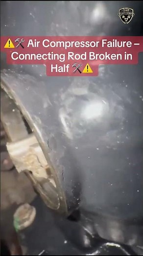 ⚠️🛠️ Air Compressor Failure – Connecting Rod Broken in Half 🛠️⚠️