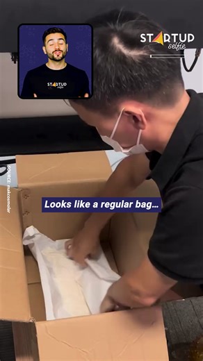 Watch how this self-expanding foam pouch creates the perfect packaging. | Startup Selfie