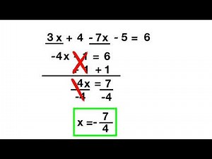Multi Step Equations Simplifying