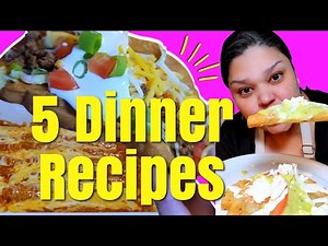 5 Dinner recipes for the busy work week ANYONE can make! | Easy Dinner Recipes