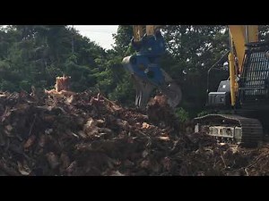 抜根・根株・切断・破砕・前処理。アイヨン 与作 OMC-160 ARTS/HR 0.45 0.7 ARTS（アーツ）旋回