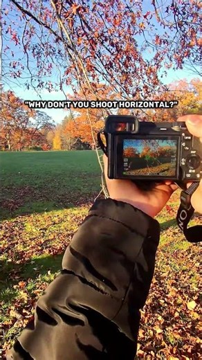 Why don't you shoot horizontal?