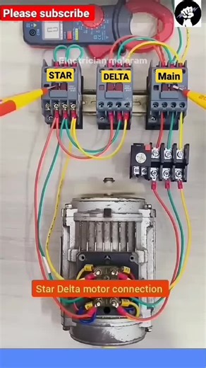 why motor start delta question #motor #delta #electrician #ElectricianTools #ElectricianPractical
