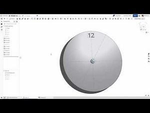 CAD Clock Drawing #3 - Clock Digits