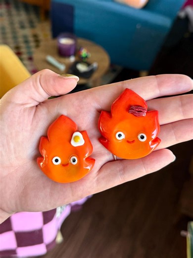 Calcifer Worry Stone Fidget Spinner - Etsy