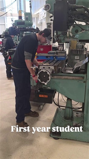 Thaddeus Stevens College of Technology on Instagram: "Today we went behind the scenes at the Computer Integrated Machining (CIM) program. ⚙️ Computer Integrated Machining combines advanced computer technology with precision machining to design, program, and manufacture metal parts. It blends hands-on skills with digital tools to take a project from concept to finished product. Right now, the shop is buzzing with collaboration. First-year students are mastering manual lathing and milling, creatin