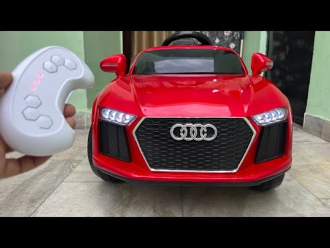 RC Audi Car Unboxing & Testing | The Power Wheels Ride On Audi Car | Shamshad Maker🔥🔥