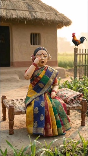 miniature doll planting vegetables in her field #miniature#farming#villagelife#VillageASMR