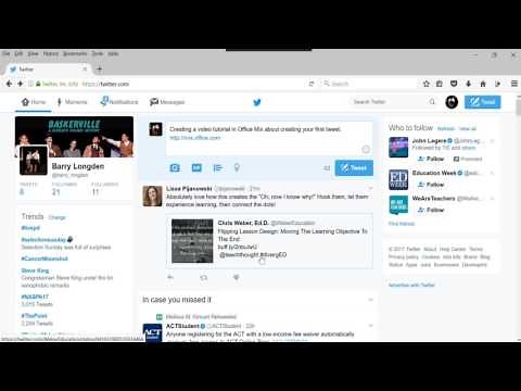 Creating Your First Tweet Tutorial (Twitter)