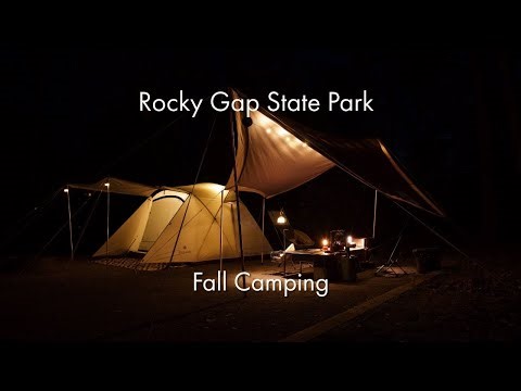 Relaxing Fall Camp at Rocky Gap State Park