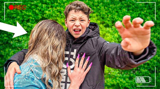 Little brother meets his first girlfriend