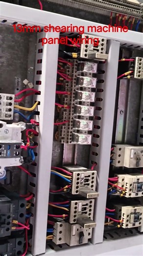 Today 13mm shearing machine control panel wiring #short #trending