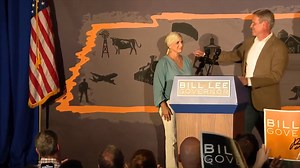 Tennessee first lady Maria Lee speaks after her husband, Bill Lee, won his reelection bid. The first lady was diagnosed with lymphoma back in August. https://bit.ly/3NOxtLe | WZTV FOX 17 News, Nashville