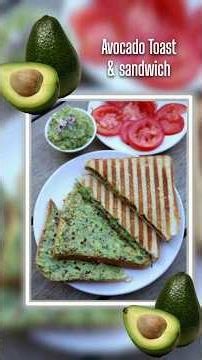 Simple & Healthy Avocado Sandwich Recipe #trending #recipe #food #cooking #avocado