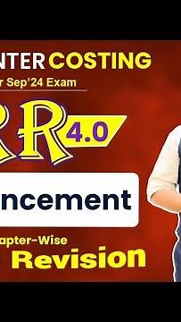 🚨FREE CA Inter Costing | Booster Revision Lectures | By CA Vinod Reddy | Vsmart Academy