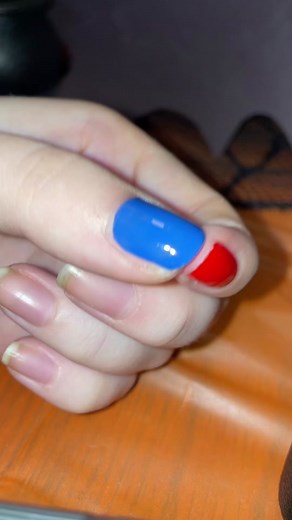 Harley Quinn Nails!! #harleyquinn #nails #nailpolish #nailart