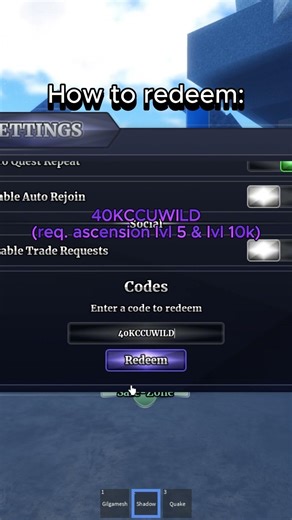 NEW 40K CCU CODE! 🚨 (Read Description for REQS) | Sailor Piece