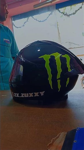 helmet monster sticker. #vairal #short #shortsfeed #trending