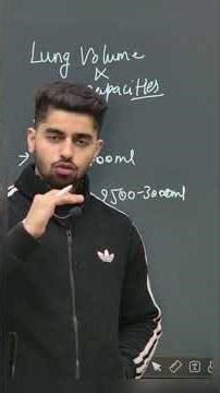 Part 1! Lung Volumes & Capacities Explained 🔥 | NEET Biology Concept That Everyone Forgets