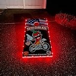 BrightzBrightz TossBrightz Red Led Cornhole Lights Led Corn Hole Lights Cornhole Led Lights for Hole and Board Corn Hole Board Light Kit Light Up Cornhole Set Glow in The Dark Cornhole Board