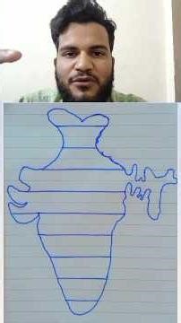 How to draw India map 🗾 with easy trick 😲 #viral #shorts #subscribe #indianyoutuber #trending