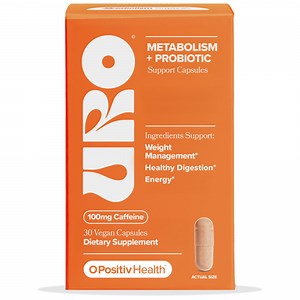 O Positiv URO Metabolism Probiotic Capsules for Weight Management, Appetite Control & Energy, 30 Count