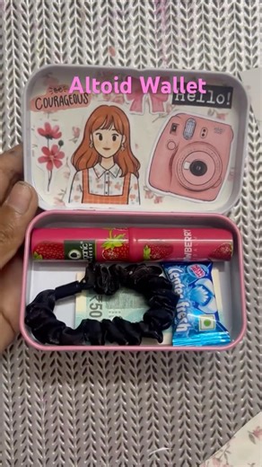 Diy Altoid Wallet | Mint box se Cool Mini Wallet | Easy Craft #altoid #shorts #minicraft #box #diy