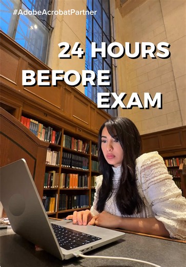 how I studied 24 hours before my exam with Student Spaces in @Adobe Acrobat #studytok #studyvlog #midterms #AdobeAcrobatPartner #AcrobatStudentSpaces
