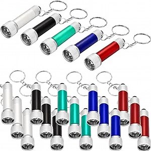 Tatuo 20 Pieces Mini Flashlights Keychain 5 Bulbs LED Keychain for Camping Party Favors