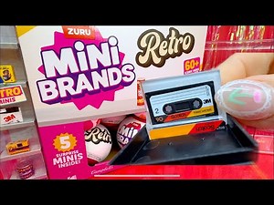 NEW!! ZURU MINI BRANDS RETRO SERIES 1 Unboxing Full Box Mystery Capsule Zuru Toys