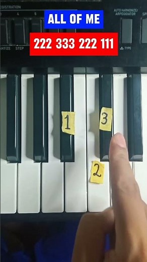 All Of Me Easy Piano Tutorial For Beginner With Numbers #piano #pianotutorial