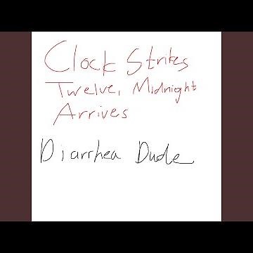 Clock Strikes Twelve Midnight Arrives