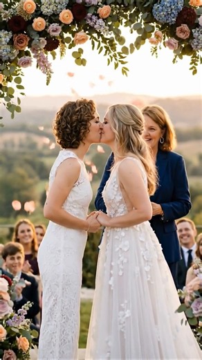 💍 Two Brides, One Beautiful Love Story ❤️🌈 | Lesbian Wedding Short #shorts #lesbian #wedding #lgbt