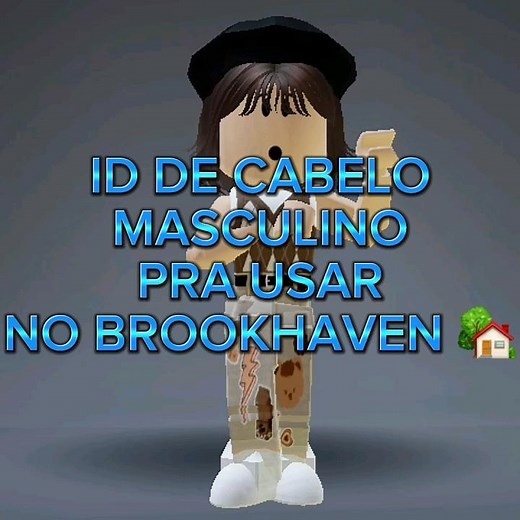 ID DE CABELO MASCULINO PRA USAR NO BROOKHAVEN RP 🏡 #roblox