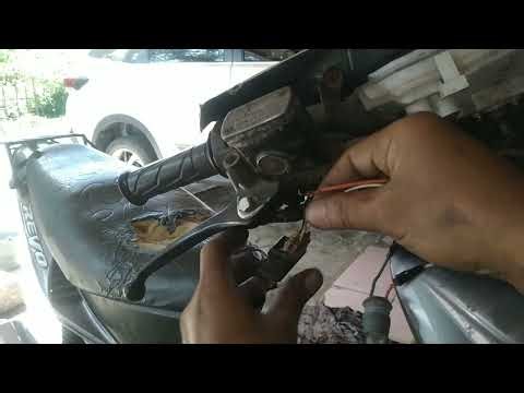 HOW TO REPAIR CHECK THE FRONT LAMP CABLE TRACKS, SENJA, OLD HONDA REVO MOTORCYCLES, SUPRA FIT, NEW,