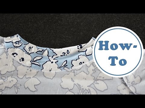 T-Shirt nähen | Beleg nähen | Kragen Lösung
