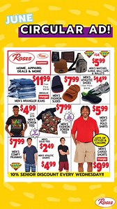 22K views · 196 reactions | SNEAK PEEKOur June Circular Ad is here! 朗Get a closer look of these amazing deals if you haven’t already! Check it out: https://www.rosesdiscountstores.com/roses-circular/ | Roses Discount Stores | Facebook