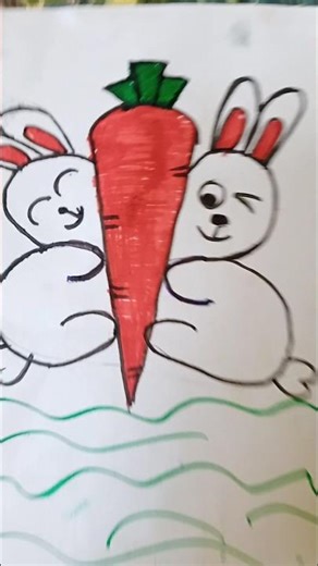 HOW to draw Rabbit easy and simple step by steps SUBSCRIBE NOW #viral #trending