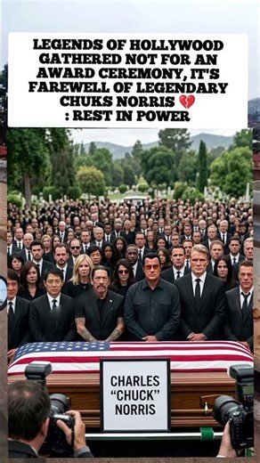 Legends of Hollywood gathered not for an award ceremony, It's farewell of Legendary Chuks Norris
