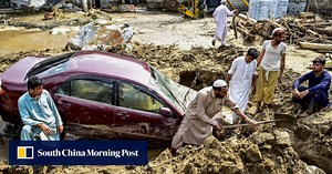 ‘Flood of boulders’: intense rain triggers deadly flooding in northwest Pakistan