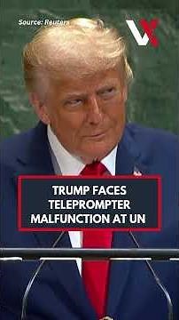Watch | Trump Faces Teleprompter Malfunction During UN Speech | VERTEX