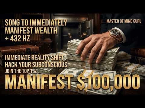 MANIFEST $100,000 & ABUNDANT WEALTH 💵 432 Hz Subconscious Hack Music for an Immediate Reality Shift