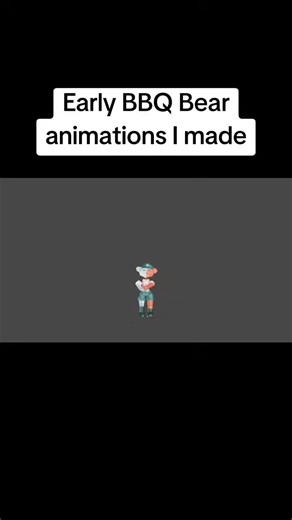 Early BBQ Bear Animations in Blender 3D