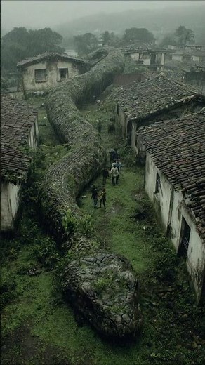 50-Foot Snake Caught Slithering Through Abandoned Village in Brazil