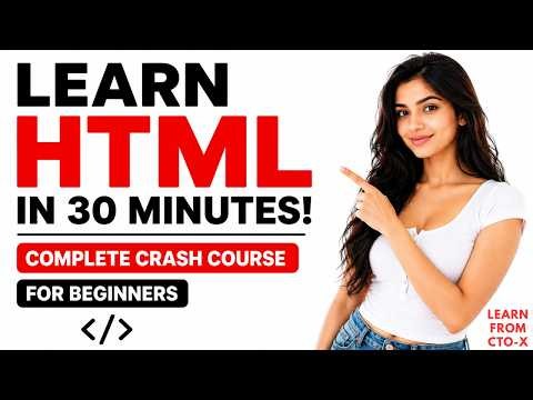 HTML Crash Course for Beginners 🚀