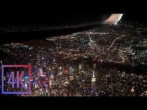 COMPLETE Dark Night Airport & Flight Ambience | Miami International (MIA) | Takeoff & Landing | 4K