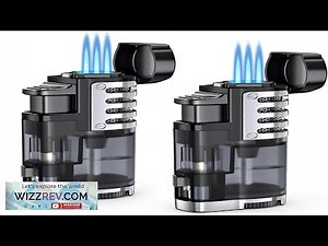 Torch Lighter Butane Refillable Triple Jet Flame Torch Lighters Windproof Adjustable Flame Review