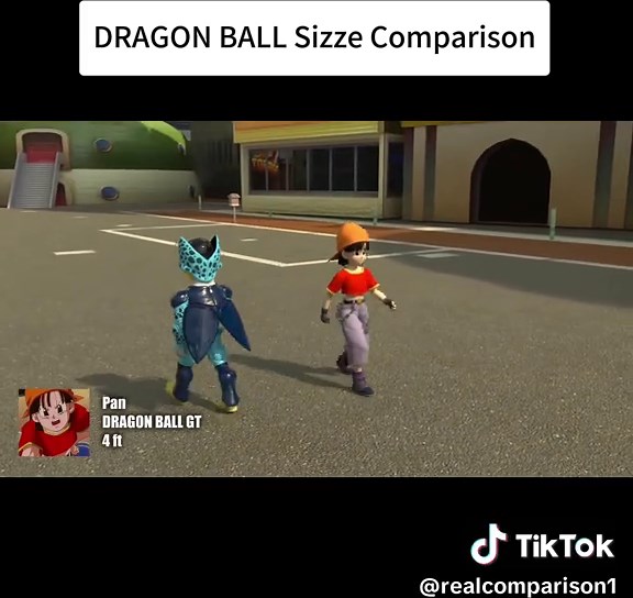 Dragon Ball Characters Size Comparison in 3D