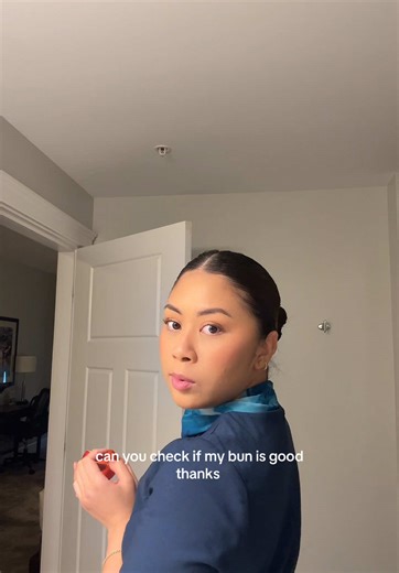 Flight Attendant Hair Bun Tips for Cabin Crew