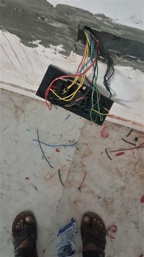 8 modular switch board connection #electrition #electrical